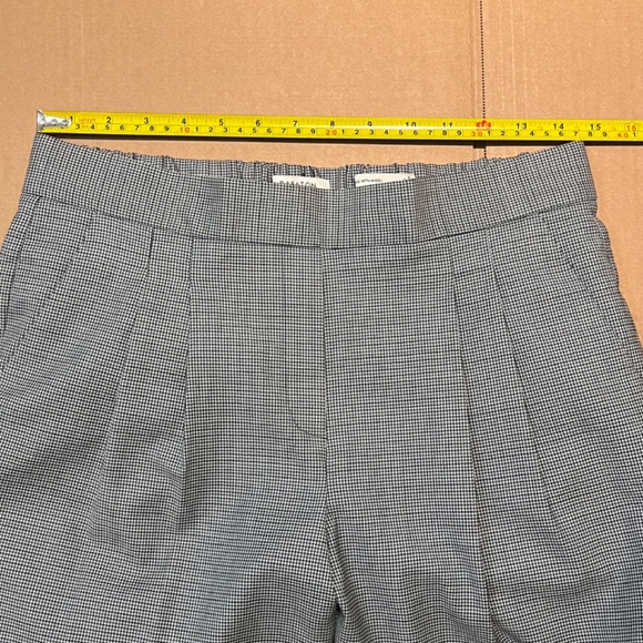 Babaton Conan Wool Houndstooth Cropped Pleated Dress Pants - Women's Size 8 - Picture 9 of 10